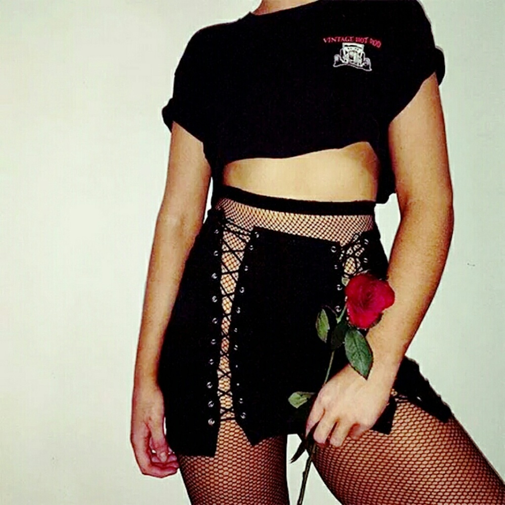 The Tie Me Up Mini Skirt